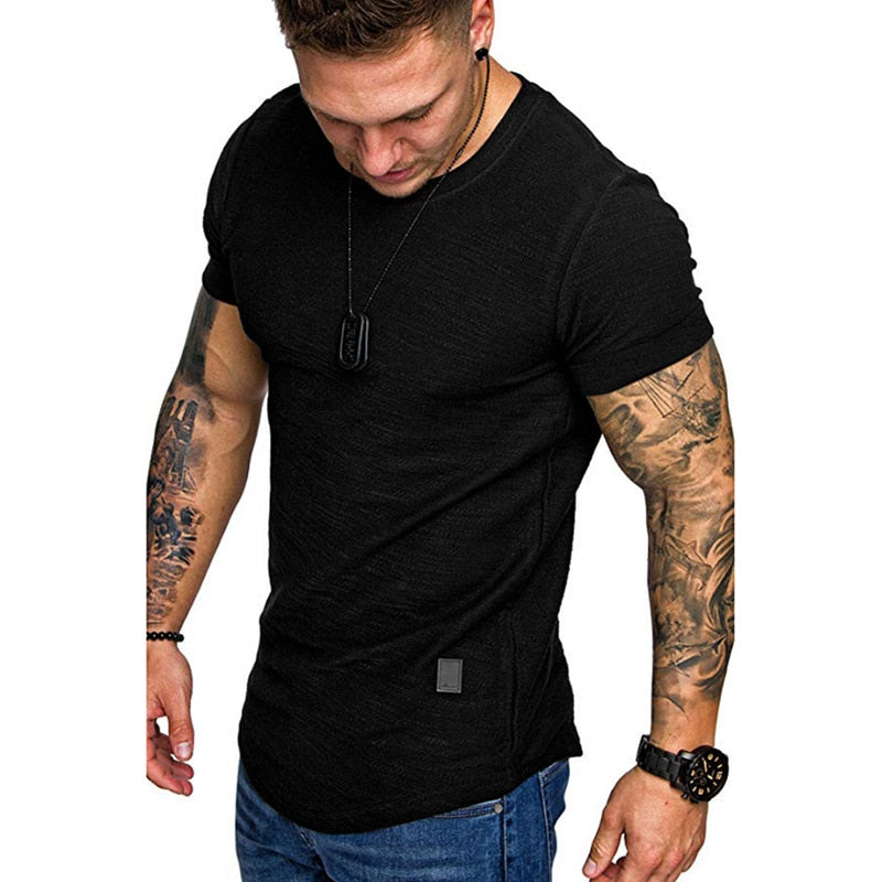 Slim Fit O-neck Short Sleeve