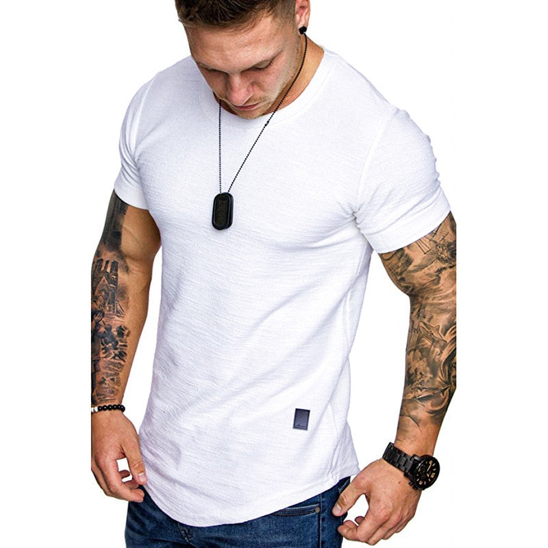 Slim Fit O-neck Short Sleeve