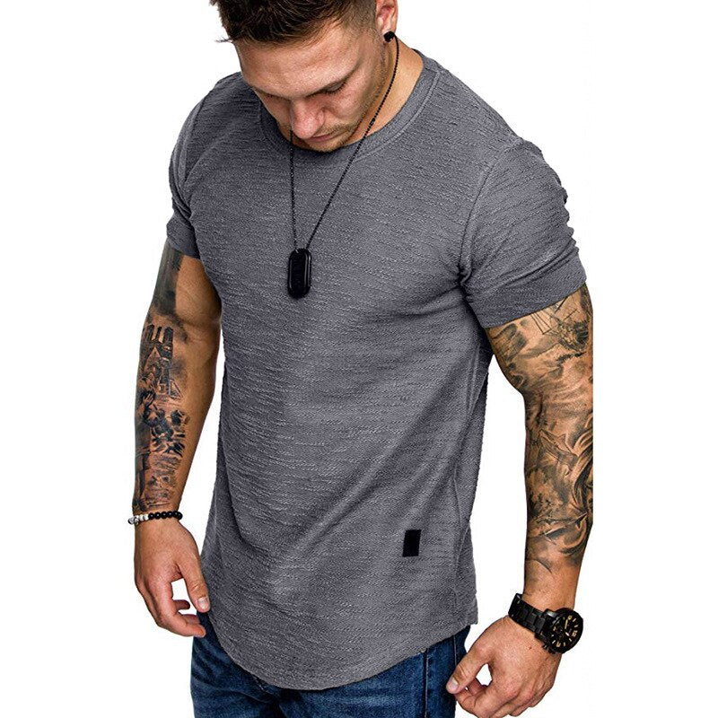 Slim Fit O-neck Short Sleeve