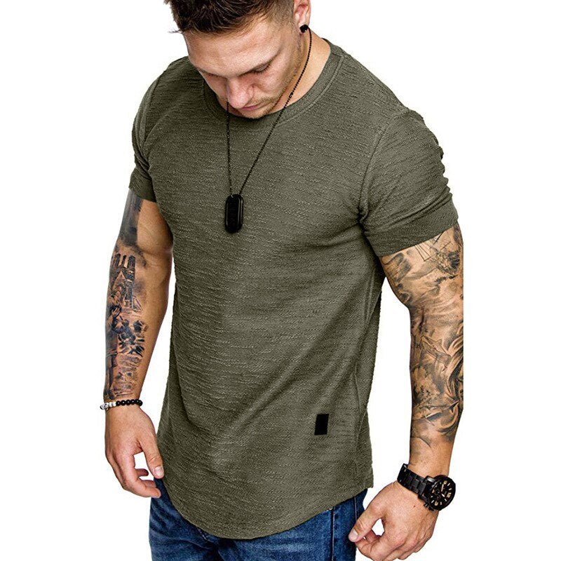 Slim Fit O-neck Short Sleeve