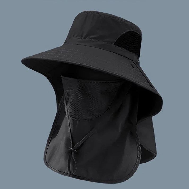 UV Protection Bucket Hat with Neck Flap
