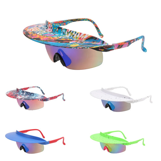 Color Hat Brim Sunglasses