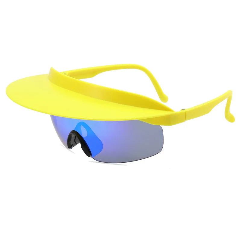 Color Hat Brim Sunglasses