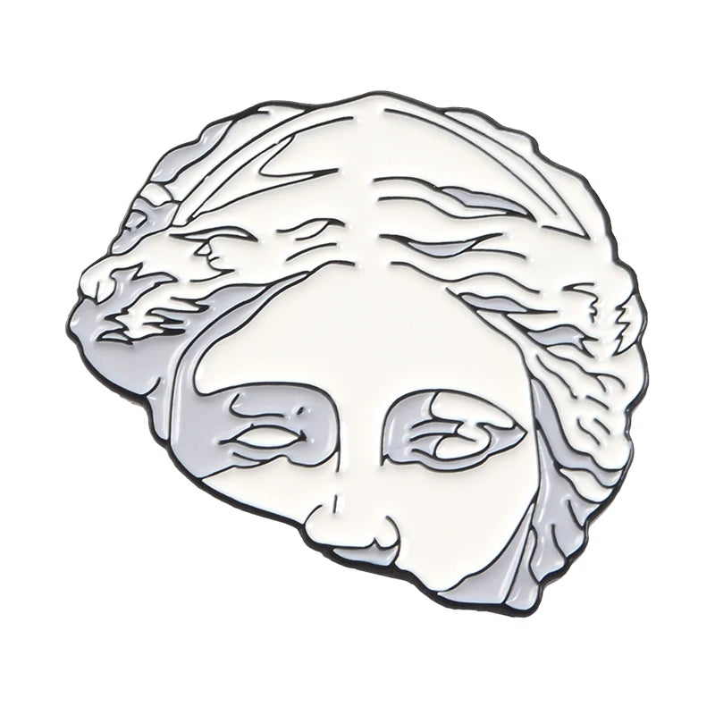 Split Head Sculpture Pins