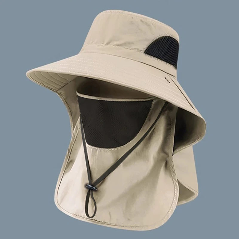 UV Protection Bucket Hat with Neck Flap