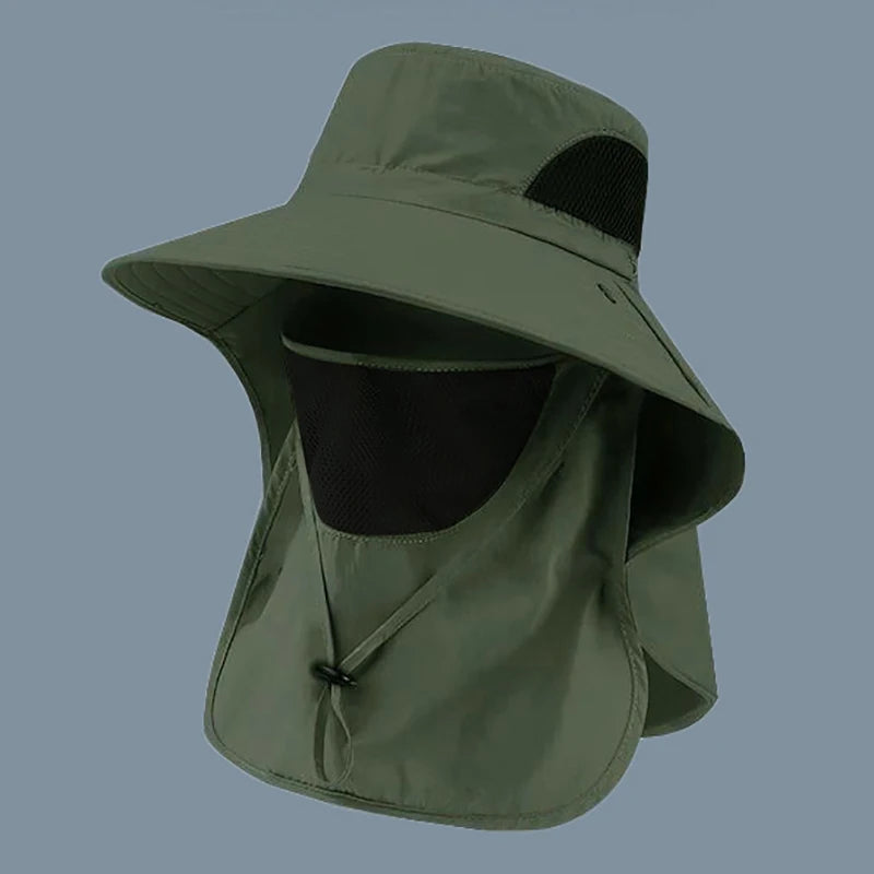 UV Protection Bucket Hat with Neck Flap
