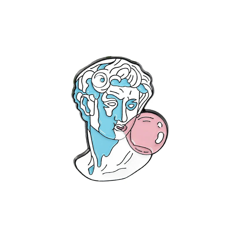 Split Head Sculpture Pins