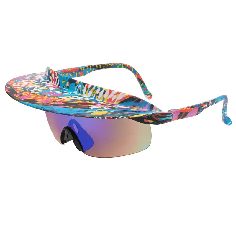 Color Hat Brim Sunglasses