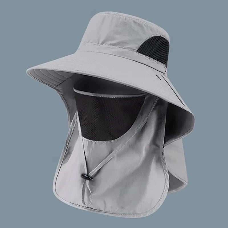 UV Protection Bucket Hat with Neck Flap