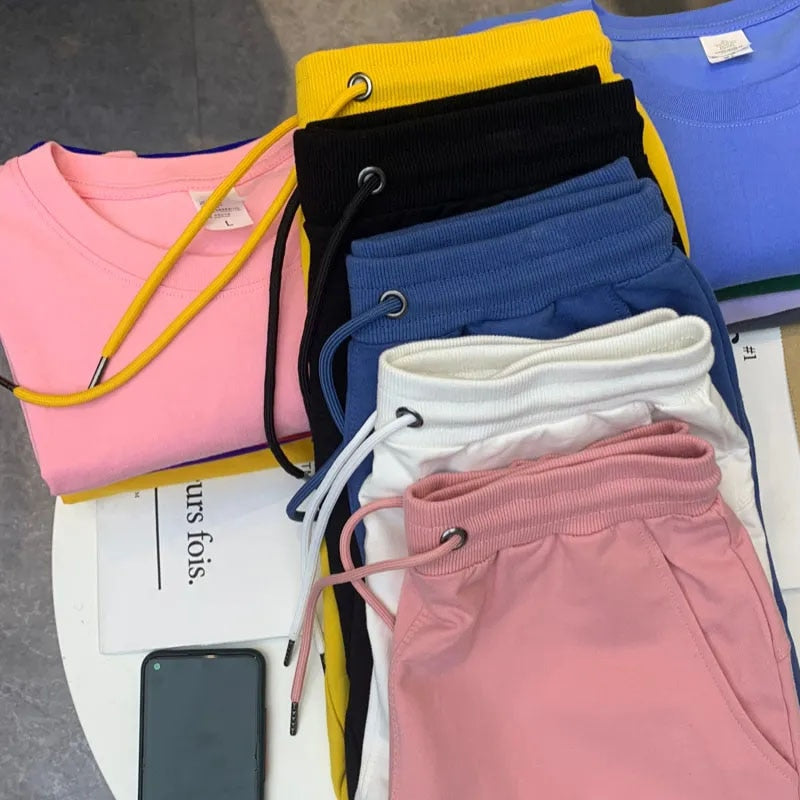 Drawstring Waist Shorts