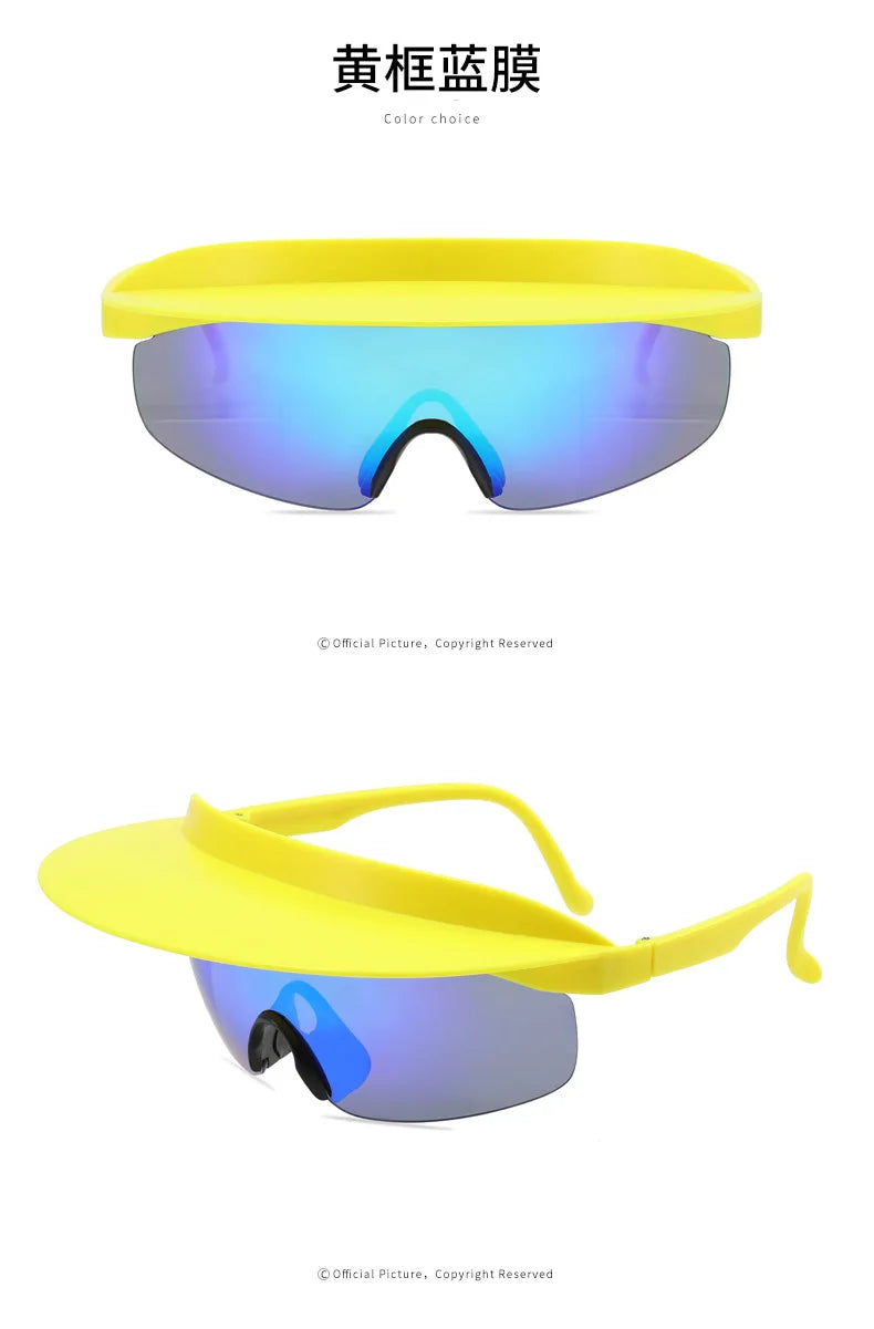 Color Hat Brim Sunglasses