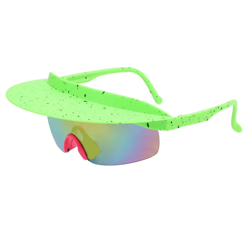 Color Hat Brim Sunglasses