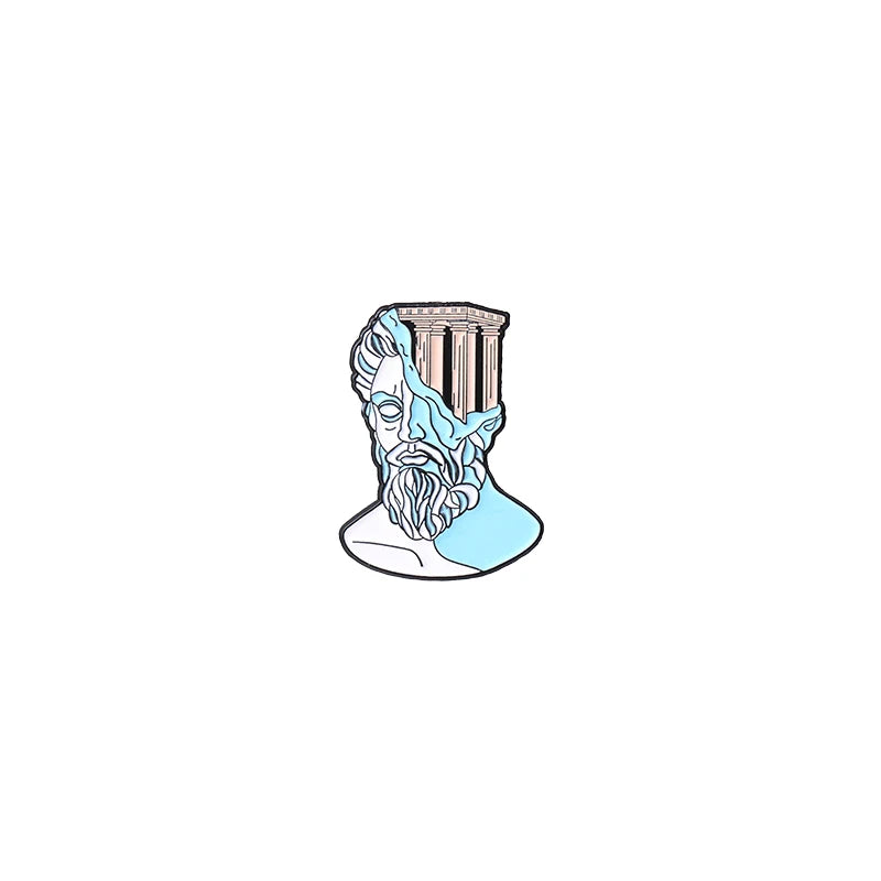 Split Head Sculpture Pins