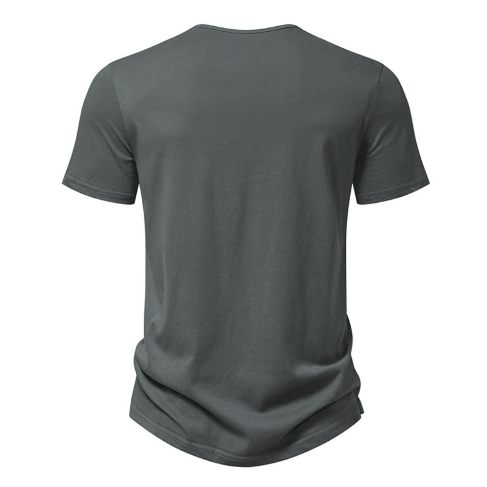 V Collar Short Sleeve T-Shirt