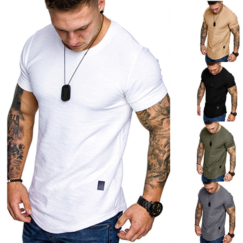 Slim Fit O-neck Short Sleeve