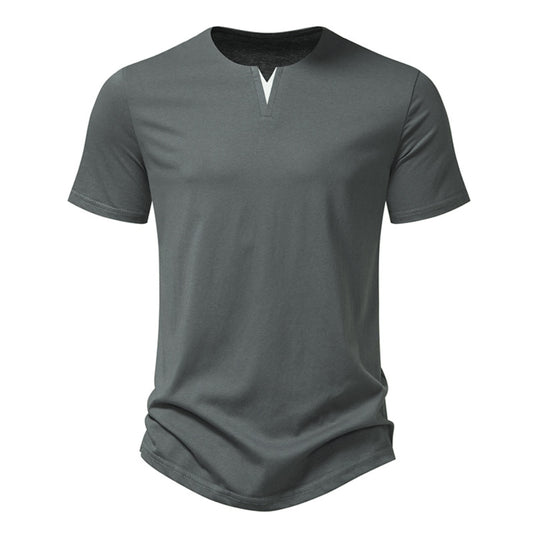 V Collar Short Sleeve T-Shirt